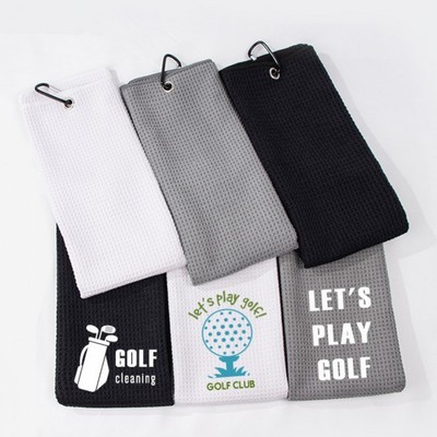 23" x 15" Golf Towel with Carabiner