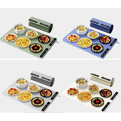 Food Warming Mat Electric Warming Tray Roll Up Food Warmers for Parties Buffet-Standard Size