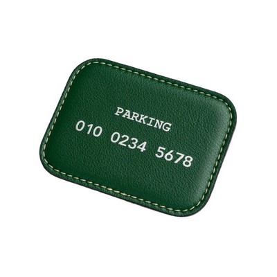 PU Leather Dashboard Parking Number Tag