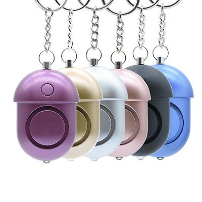 House Shaped Safety Alarm Keychain w/LED Light
