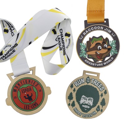 Wood Medals Full Color (2.5")