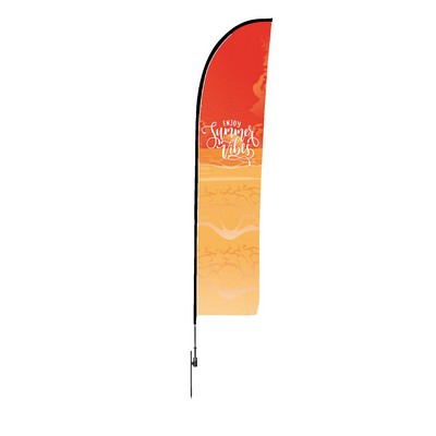 6' Blade Feather Flag Banner - 2 Side Imprint