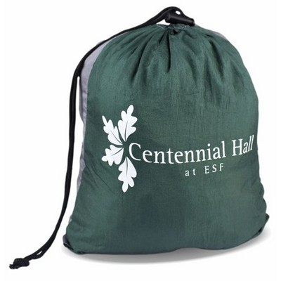 Portable Two Person Camping Hammock w/Tree Straps And Pouch