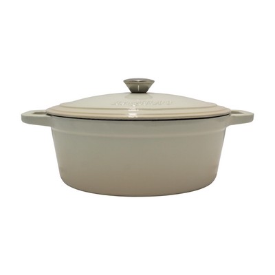 BergHoff® Neo 5Qt Cast Iron Oval Cov Dutch Oven Meringue