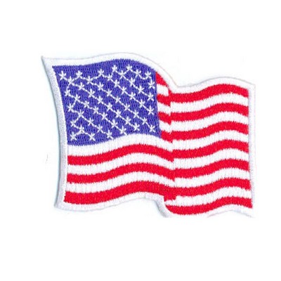 Left Sleeve Wavy American Flag Patch