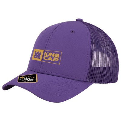 Crest 6-Panel Sustainable Fabric Trucker Cap