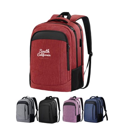 School Computer Bookbag w/ USB Charging Port