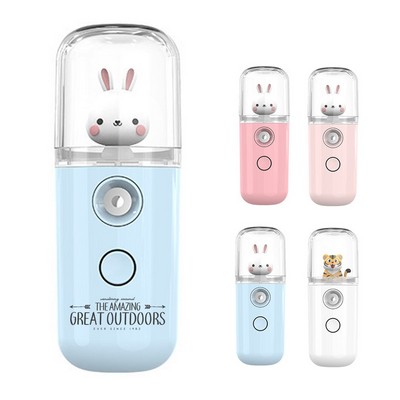 1oz USB Rechargeable Mini Facial Mist Spray Bottle