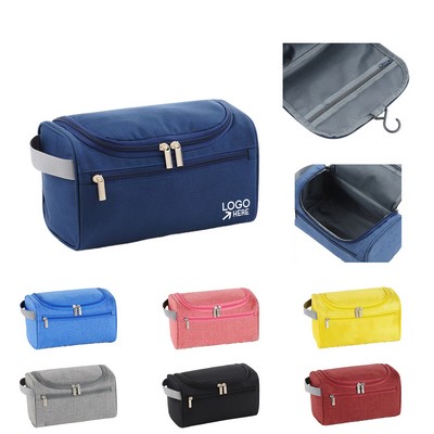Unisex Tote Cosmetic Bag With Hanging Hook