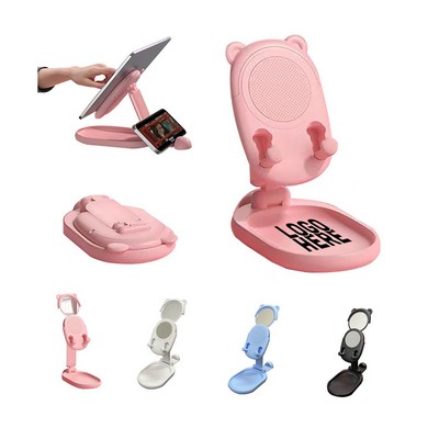 Foldable Phone Stand With Mirror
