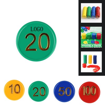 Professional Casino Chips Set with Storage Box