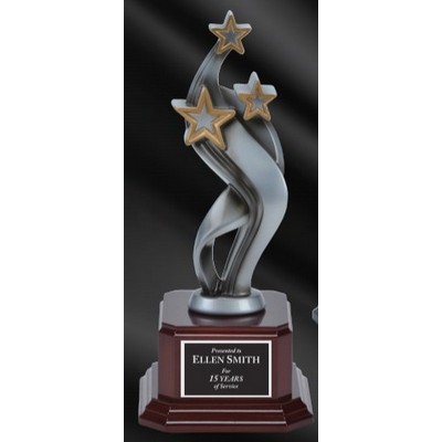 Streaming Stars on Rosewood Base