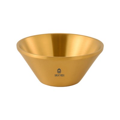 Stainless Steel Broad Brimmed Rice Bowl 32 oz.