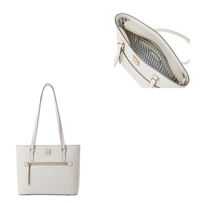 Dooney & Bourke Ecru Saffiano Shopper