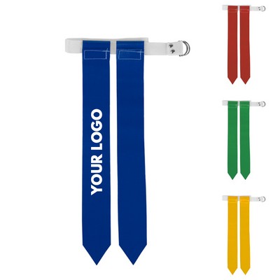 Youth Adults Training Adjustable Football Nylon Flag & Belt Set