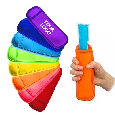 Custom Reusable Neoprene Insulator Sleeve Ice Pop Sleeve Freezer Holder Sleeve