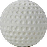Dimple Molded Baseball-White