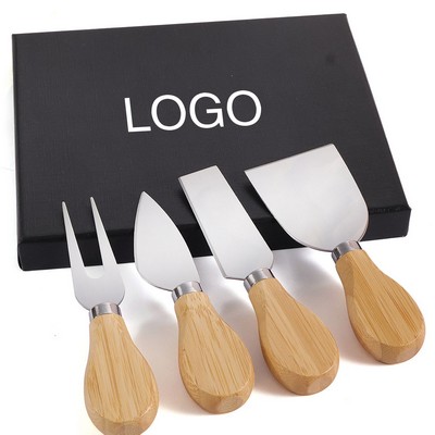 4-Piece Stainless Steel Cheese Knife Set