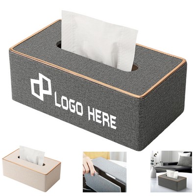 Modern Pu Leather Tissue Box