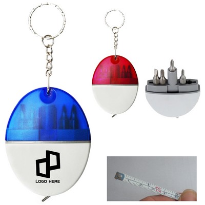 Mini Portable Tape Measure W/ Keychain