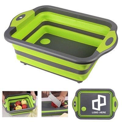 2" 1 Storage Basket Collapsible Cutting Board