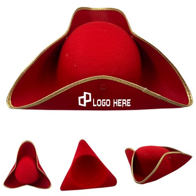 Caribbean Pirate Foldable Felt Hat