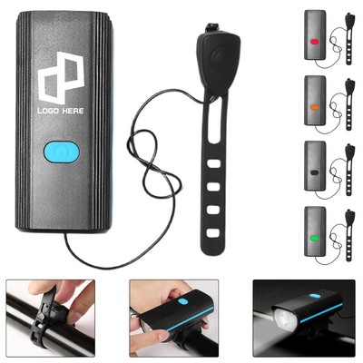 Ultra Bright Rechargeable Bike Lights W/ Electric Bell