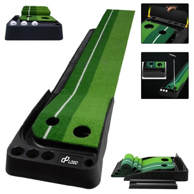 98.5" Golf Putting Green Mat Set