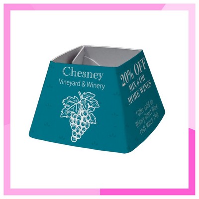 USA Made Foldable Full Color Bottle Neck Topper/Hanger (3.65"x7.46")