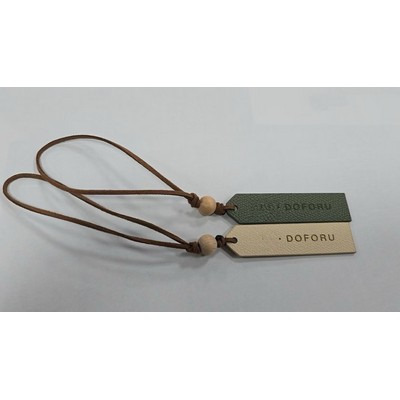 PU Leather Tag Pendant