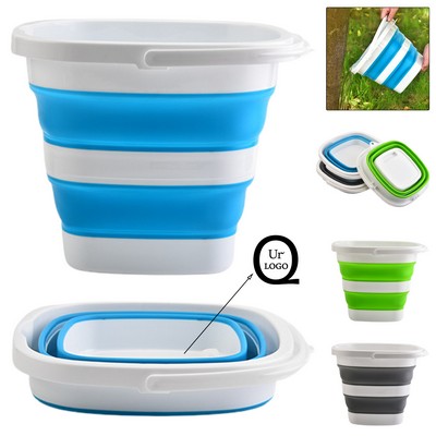 10L Outdoor Collapsible Bucket W/ Handle