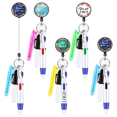 Drip glue Nurse Pen Set Medical Telescopic Scroll