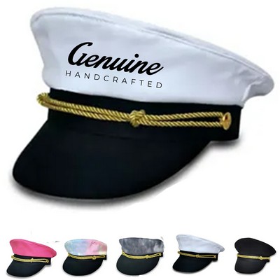 Adjustable Sailor Cosplay Hat with Long Visor