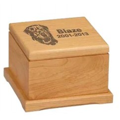 Red Alder Pet Urns, 5 "(L) x 5"(W)