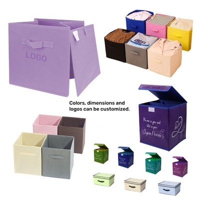 Flip Top Non Woven Foldable Storage Box