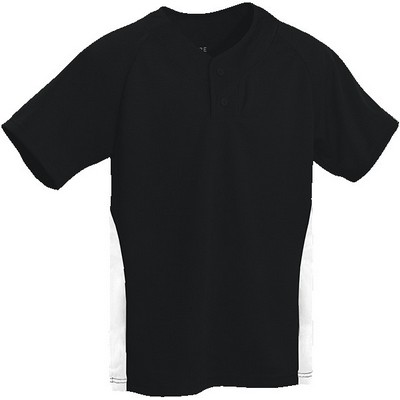 Two Tone Short Sleeve Adult Baseball Jersey