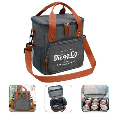 Double Layer Insulated Lunch Bag