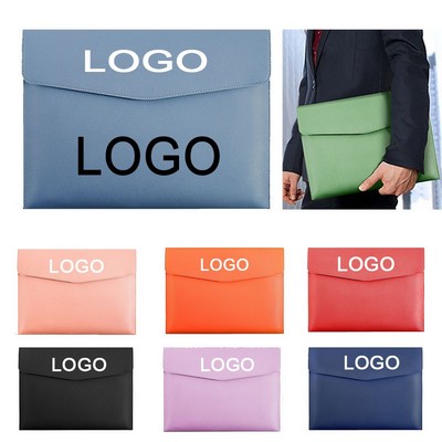 A4 PU Leather File Folder Document Holder Envelope Case