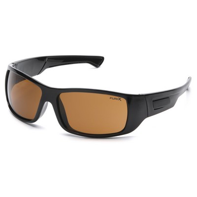 Furix Safety Glasses, Black Frame with Anti-Fog Lens