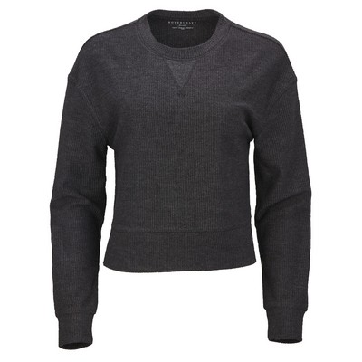 Boxercraft Rib Knit Corded Boxy Crew