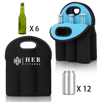 6 Pack Wine Bottle Cooler Bag