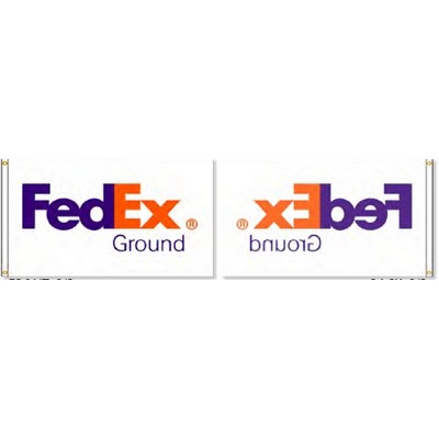 Single Face Reverse Custom Jet Flag (6'x10')