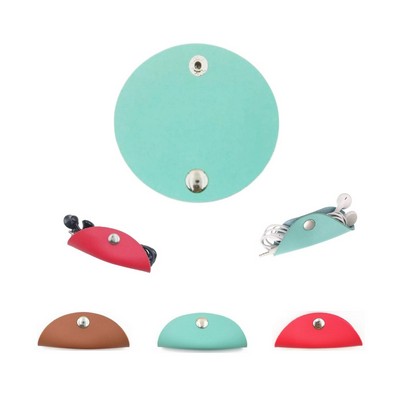 Leather Headphone Cable Organizer