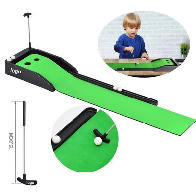 Portable Mini Golf Toy Desk Stress Relief Game Set for Kids and Adults