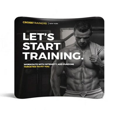 Curved Tubular Tension Backdrop Banner (8'x8')