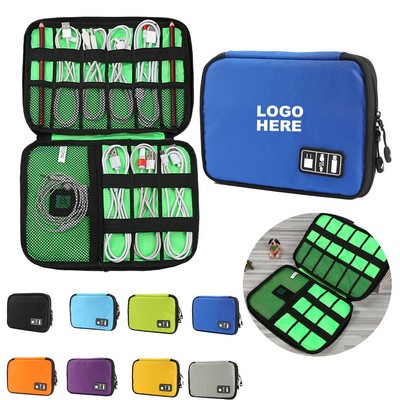 Electronics Organizer Portable Cable Travel Storage Case