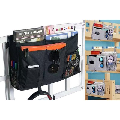 Bedside Caddy Under Bed Bunk Hanging Storage Organizer Bag