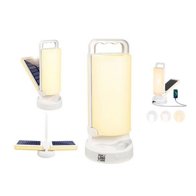 Solar Powered Collapsible Camping Lantern With Handle