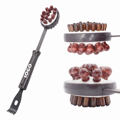 Wooden Massage Hammer Dual-Head Back Scratcher & Massager