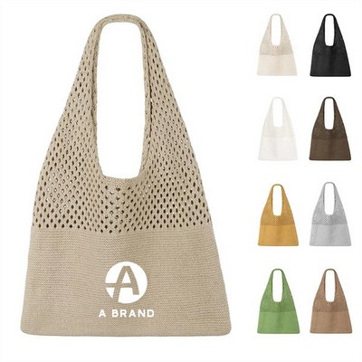Crochet Mesh Beach Tote Bag